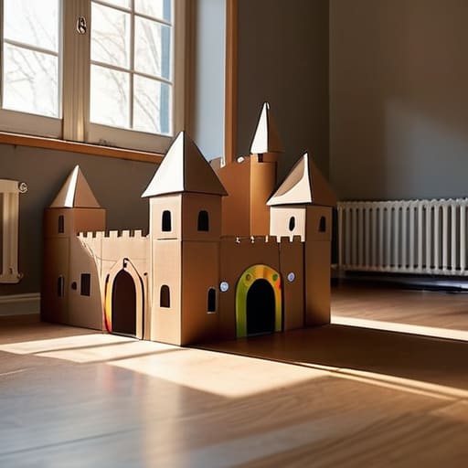 Building Cardboard Box Forts and Castles.