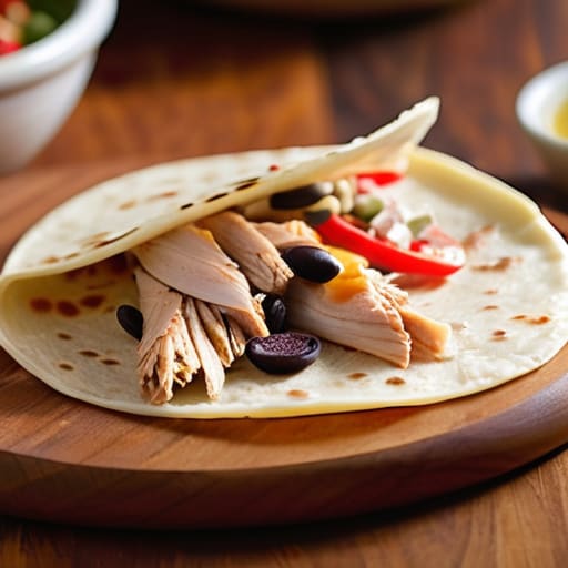 The "Everything But the Kitchen Sink" Quesadilla.