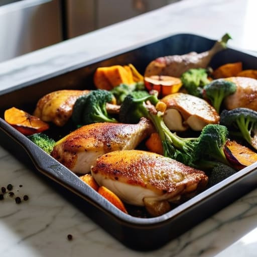 The Sheet Pan Savior meal prep recipe.