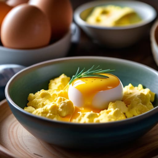 The Classic Scrambled Egg Upgrade protein plate.