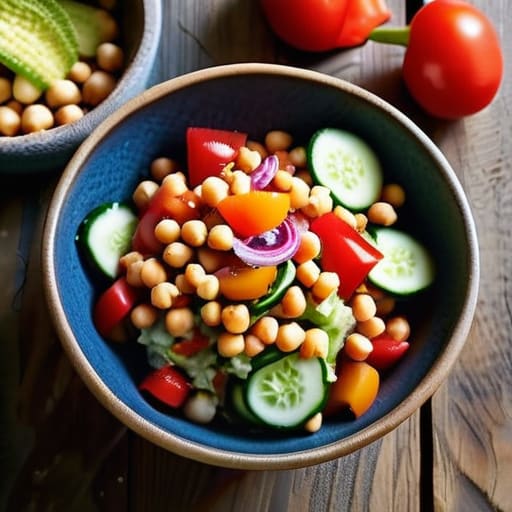 The "Everything in the Pantry" Chickpea Salad.