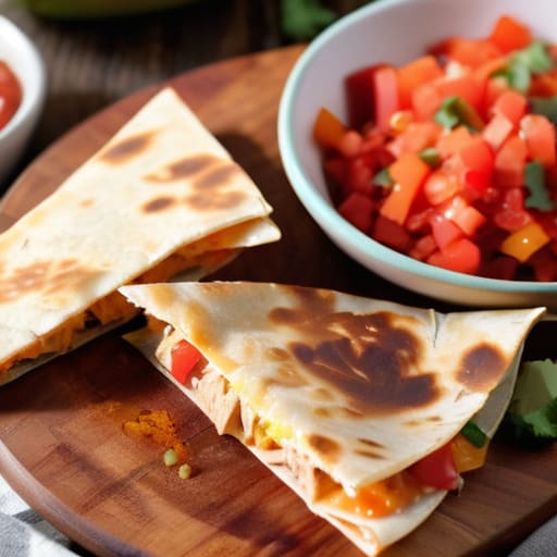 The "Everything" Quesadilla with leftover ingredients.