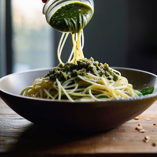 Classic Pesto Pasta with a Twist.