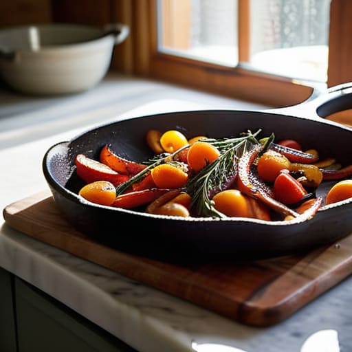 Getting stuck in with delicious vegetable cooking.
