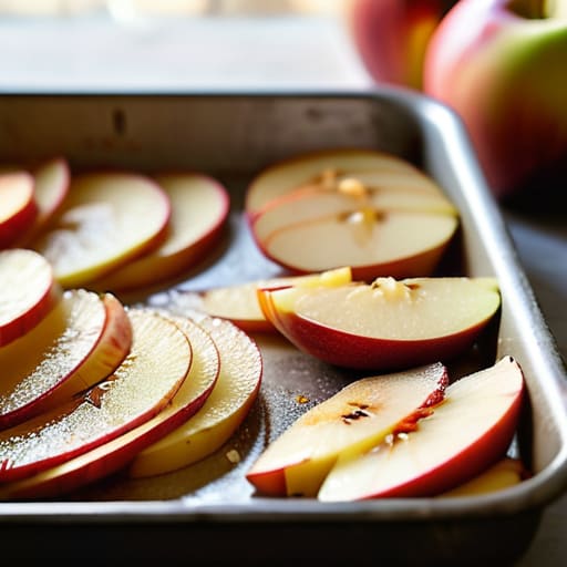 Baked Sheet Pan Cinnamon Apples.