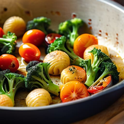 Sheet Pan Roasted Veggies and Gnocchi.