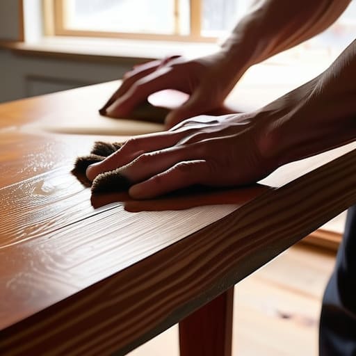 A smooth wood project reaches The Finish Line.