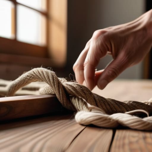 Macrame beginner practicing knots, You’ve Got This.