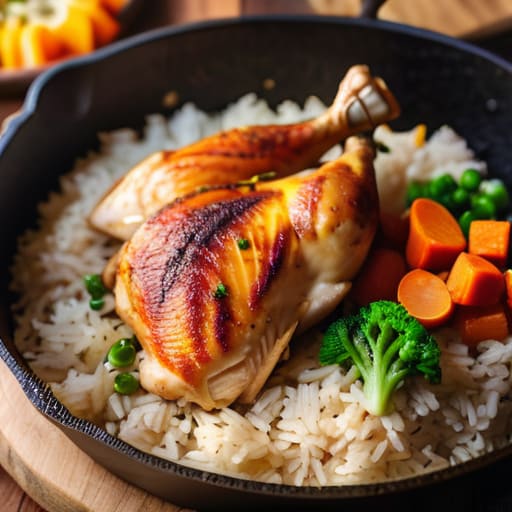 The "Everything" Chicken and Rice Skillet.