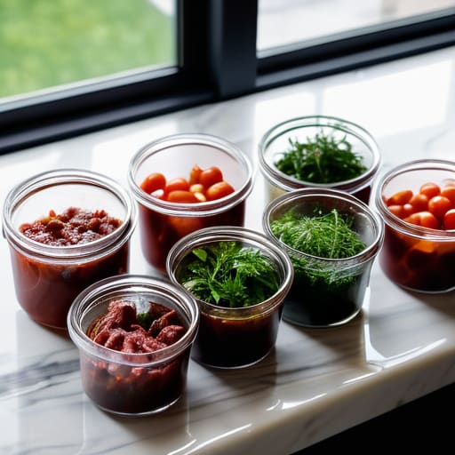 Wrapping It All Up with food containers.