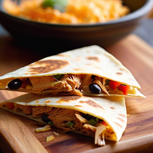Making The "Pantry Hero" Quesadilla.