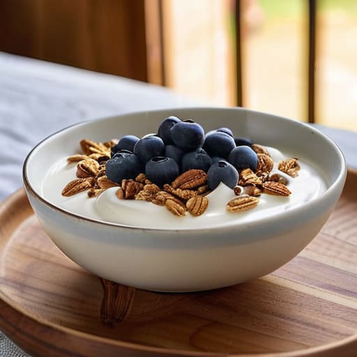 Healthy Loaded Greek Yogurt Bowls with toppings.
